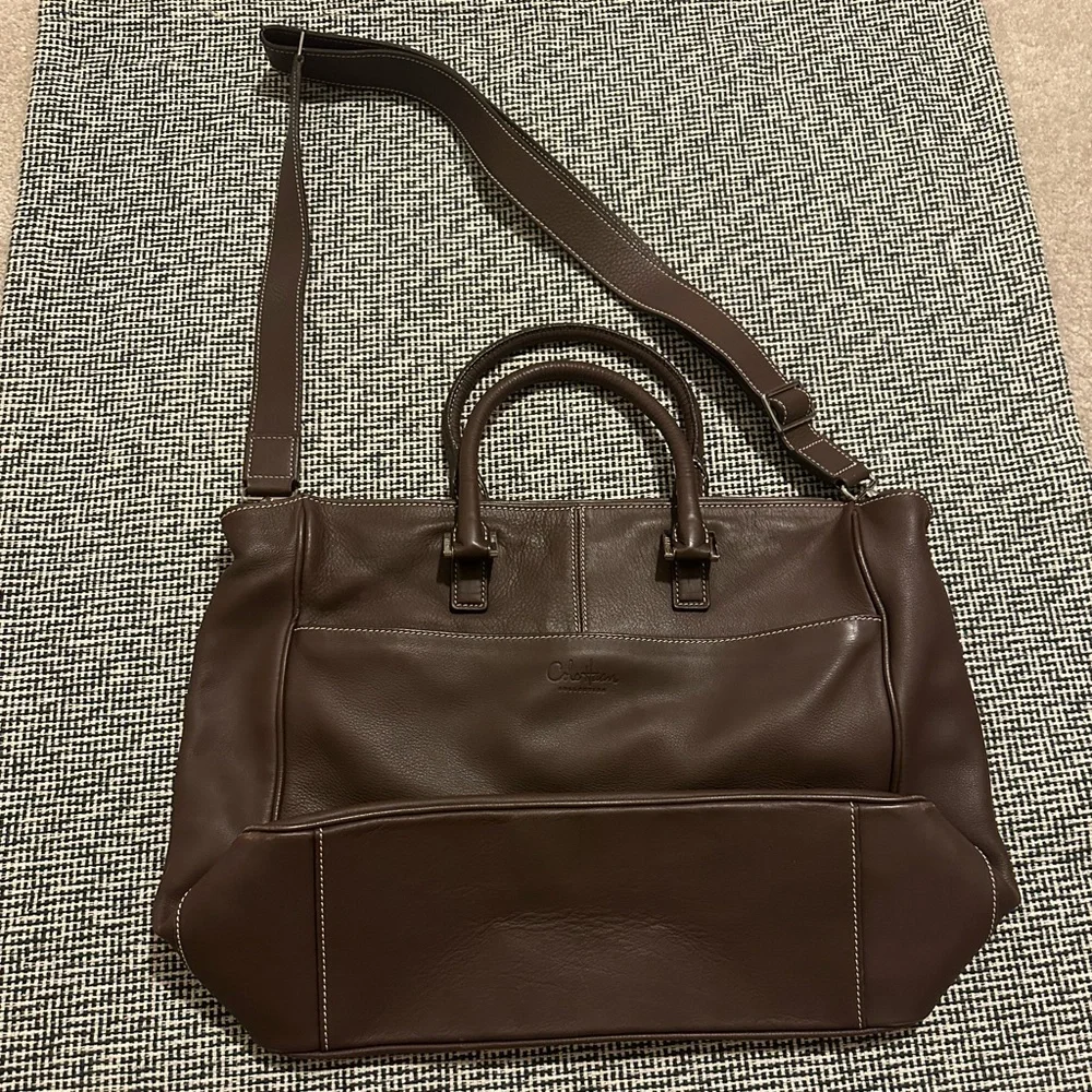 Cole Haan Brown Leather Travel Bag